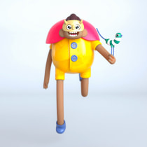 Cazando al Tiramisúario Rex. Proyecto final para el curo Diseño e Ilustración 3D de personajes.. Un proyecto de 3D, Diseño de personajes, Modelado 3D y Diseño de personajes 3D de Carlos León - 04.08.2021