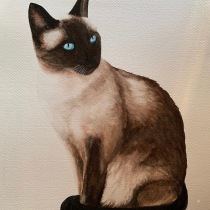 My project in Expressive Animal Portraits in Watercolor course. Traditional illustration, Watercolor Painting, Realistic Drawing, and Naturalistic Illustration project by Sandra De - 08.09.2021