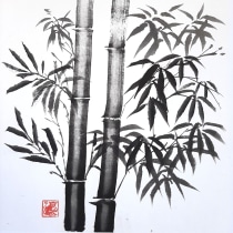 My project in Introduction to Sumi-e Painting course. Traditional illustration, Drawing & Ink Illustration project by Regina Raycheva - 08.24.2021