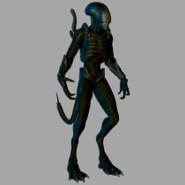 Mi Proyecto del curso: Alien (El Octavo Pasajero). Un projet de 3D, Modélisation 3D, Jeux vidéo, Art conceptuel , et Conception de personnages 3D de Irene Carrasco Santano - 29.08.2021