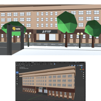 Mi Proyecto del curso: Modelado de escenarios low poly para videojuegos. Un proyecto de 3D y Modelado 3D de Tais Péndola - 12.05.2021