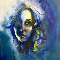 My project in Experimental Portraiture: Fusing Oil, Acrylic, and Spray Paint course. Design, Fine Arts, Painting, Portrait Illustration, Acr, lic Painting, and Oil Painting project by Maisa Abdulrazek - 09.08.2021