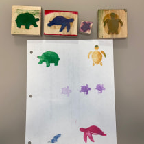Sellos de tortuga. Un proyecto de Artesanía, Estampación y Creatividad con niños de laureenlopezlago - 05.09.2021