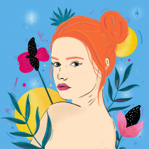 Mein Kursprojekt: Illustrierte Porträts: Adobe Fresco für Anfänger. Un proyecto de Ilustración digital e Ilustración de retrato de Sabrina - 09.10.2021