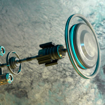 Space Station M5-k-2 Ein Projekt aus dem Bereich 3D, 3-D-Modellierung und 3-D-Design von Mateo Alejandro Carmona Rdz - 15.10.2021
