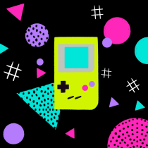 80's style -Gameboy. Traditional illustration, Motion Graphics, Animation, 2D Animation, and Digital Illustration project by Yu - 10.25.2021