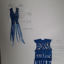 Mi Proyecto del curso: Macramé: crea prendas de ropa únicas. Un progetto di Design di accessori, Artigianato, Moda, Fiber Art e Macramè di Marivi - 01.11.2021