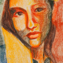 My project in Expressive Portrait Drawing with Soft Pastels course. Traditional illustration, Fine Arts, Painting, Drawing, Portrait Illustration, Portrait Drawing, and Artistic Drawing project by Dora Florescu - 11.01.2021