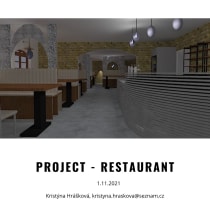 My project in Interior Design for Public Spaces course. Un proyecto de Instalaciones, Arquitectura interior, Diseño de interiores, Interiorismo y Retail Design de Kristýna Hrášková - 02.11.2021