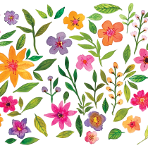 My project in Vibrant Floral Patterns with Watercolors course. Un proyecto de Ilustración tradicional, Pattern Design, Pintura a la acuarela e Ilustración botánica de Upasana Saigal - 02.11.2021