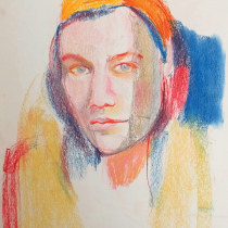 My project in Expressive Portrait Drawing with Soft Pastels course. Um projeto de Ilustração, Artes plásticas, Desenho, Ilustração de retrato, Desenho de Retrato e Desenho artístico de Steffi Rappl - 05.11.2021