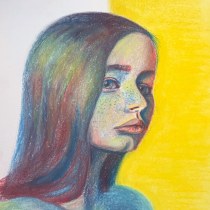 My project in Expressive Portrait Drawing with Soft Pastels course. Ilustração tradicional, Artes plásticas, Desenho, Ilustração de retrato, Desenho de retrato, e Desenho artístico projeto de ewe - 19.11.2021