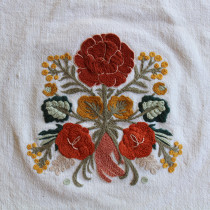 Mi Proyecto del curso: Técnica de bordado con paso atrás. A Embroider, and Textile illustration project by Abril Millán - 11.29.2021