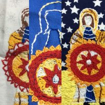 Mi Proyecto del curso: Técnica de bordado con paso atrás. A Embroider, and Textile illustration project by Clara Barrasa - 12.08.2021