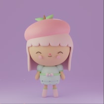 My project in Kawaii Character Creation in 3D with Blender  course. Illustration, Character Design, Digital Illustration, 3D Modeling, and Manga project by Natalie Chow - 12.09.2021