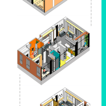 Mi Proyecto del curso: Introducción al diseño de espacios mínimos /  Alejandro Díaz.. Un proyecto de Arquitectura interior, Diseño de interiores, Interiorismo y Diseño de espacios de Alejandro Díaz Sierra - 14.12.2021