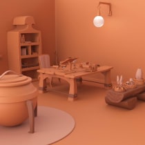 Modelado cartoon de bodegones con Maya: Magic Room. Un projet de 3D, Modélisation 3D , et Conception 3D de Ana Martinez Coll - 01.01.2022