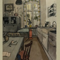 My project in Artistic Perspective: Interior Spaces from Your Point of View  course. Un proyecto de Ilustración tradicional, Arquitectura, Dibujo e Ilustración arquitectónica de hannah_elisabeth - 03.01.2022