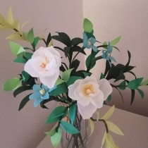 Mon projet du cours : Techniques de création de fleurs en papier. Un proyecto de Papercraft, Decoración de interiores y DIY de Eva Gorszczyk - 02.01.2022