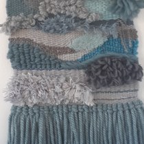 My project in Hand Weaving Techniques for Beginners  course. Un proyecto de Artesanía, Decoración de interiores, Tejido, Telar y Diseño textil de Esther Grau - 12.01.2022