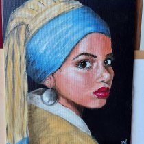 My project in Introduction to Realistic Oil Portraiture course. Un projet de Beaux Arts, Peinture, Illustration de portrait , et Peinture à l'huile de Janneke Vrijdag - 26.01.2022