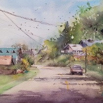 My project in Contemporary Watercolor Landscape Painting course. Fine Arts, and Watercolor Painting project by hm_art_in_hawaii - 01.28.2022