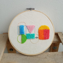 Mi Proyecto del curso: Introducción al bordado con aguja mágica. Un proyecto de Bordado, Ilustración textil, Punch needle y Diseño textil de Maia Lopez Salinas - 04.12.2020
