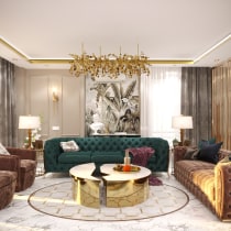 Designing Unique Luxury Reception In Egypt. Un proyecto de Instalaciones, Arquitectura interior, Diseño de interiores, Decoración de interiores, Interiorismo y Diseño de espacios de Mohab Draze - 30.01.2022