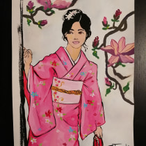 Il mio progetto del corso: Introduzione al guazzo: viaggio cromatico in Giappone. Un projet de Illustration traditionnelle, Beaux Arts, Peinture , et Peinture gouache de ombry75f - 13.02.2022
