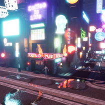 My project in Game Environment Design: Cyberpunk Scenes with Unreal Engine course. 3D, Animation, Art Direction, 3D Animation, Video game, Game Design, and Game Development project by Cassia Dominguez - 02.10.2022