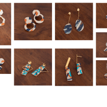 Meu projeto do curso: Design de bijuteria com polymer clay para iniciantes . Um projeto de Design de acessórios, Artesanato, Moda, Design de joias e DIY de Catarina Barbosa - 16.02.2022