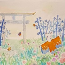 Mein Kursprojekt: Aquarellillustration mit japanischen Einflüssen. Un proyecto de Ilustración, Dibujo y Pintura a la acuarela de Stefanie Wagner - 17.02.2022