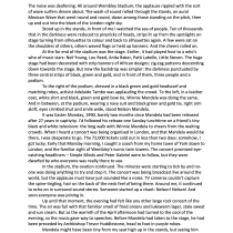 Sample Final Project: Mandela Day by Tom Bromley. Un proyecto de Escritura, Narrativa, Escritura de no ficción y Escritura creativa de Tom Bromley - 17.02.2022