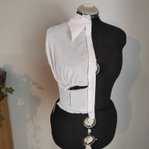 My project in Introduction to Fashion Draping: Create Custom Womenswear course. Un proyecto de Moda, Diseño de moda, Costura, Patronaje y confección			 de evangelia_petridou - 01.03.2022