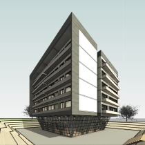 Mi Proyecto del curso: Modelado de edificios paramétricos con Revit. Un proyecto de 3D, Arquitectura, Arquitectura interior, Modelado 3D, Arquitectura digital y Visualización arquitectónica de Sofia Ruffini - 20.02.2022