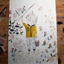 Mein Kursprojekt: Erzählerische Illustrationen in Aquarell. Un proyecto de Ilustración tradicional, Pintura a la acuarela e Ilustración infantil de hausammannesther - 19.03.2022