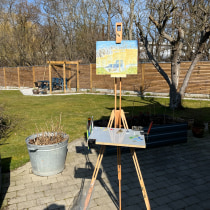 My project for course: Plein Air Oil Painting for Beginners: Paint Outdoors . Fine Arts, Painting, and Oil Painting project by Marie Krarup - 03.25.2022
