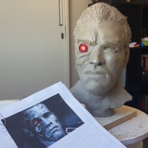 Meu projeto do curso: Retrato em argila: modelagem de rosto em escala real. Un proyecto de Bellas Artes y Escultura de Gleber Teixeira - 26.03.2022