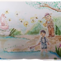 Mi Proyecto del curso: Ilustración en acuarela con influencia japonesa. Un proyecto de Ilustración, Dibujo y Pintura a la acuarela de Isabel Mañas - 03.04.2022