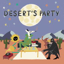 Desert's Party ! My project for : Animated Frame by Frame Illustrations. Ilustração, Animação, Ilustração digital e Ilustração animada projeto de epiphanie - 07.04.2022