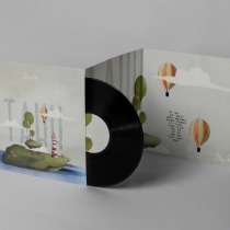 “Takk” -  Vinyl project . Un proyecto de Diseño, Ilustración tradicional, Música, Br, ing e Identidad, Diseño gráfico, Packaging y Diseño de producto de Corinne Cirulli - 08.04.2022