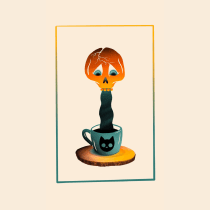 Coffee Cat: Mixed Media Animation in Procreate. Traditional illustration, Animation, 2D Animation, Digital Illustration, and Animated Illustration project by Yasna Dolezal - 04.11.2022