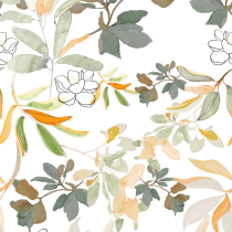 Estampado magnolias.. Un proyecto de Moda, Pattern Design, Diseño de moda y Pintura a la acuarela de Emilce Gomez - 22.04.2022