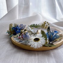 My project for course: Tulle Embroidery with Natural Flowers and Plants Ein Projekt aus dem Bereich Stickerei, DIY, Blumen- und Pflanzendesign und Textildesign von catwithflower99 - 21.04.2022