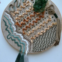 My project for course: Embroidered Tapestry Creation. Embroider, Decoration, and Textile Design project by Vicki Trapp - 04.19.2022