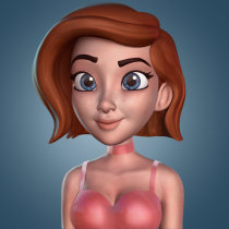 Princesa cartoon 3D: modela desde cero con ZBrush  Ein Projekt aus dem Bereich 3D, Design von Figuren, 3-D-Modellierung, Design von 3-D-Figuren und 3-D-Design von Miguel Miranda - 03.05.2022