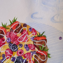 Meu projeto do curso: Ilustração de alimentos em aquarela. Un proyecto de Ilustración tradicional, Bellas Artes, Pintura y Pintura a la acuarela de Filomena Amador - 01.06.2022