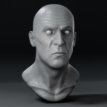Mi proyecto del curso: Retrato 3D realista con ZBrush y KeyShot. Un proyecto de 3D, Modelado 3D y Diseño de personajes 3D de Efraín Cardona - 01.06.2022