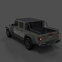 Jeep Gladiator 2020 for the course: Introduction to 3D Vehicle Modeling. Un proyecto de 3D y Modelado 3D de Iaroslove Solovev - 05.06.2022