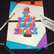 Mi proyecto del curso: Lettering inspirado en grafiti. Un proyecto de Tipografía, Caligrafía, Lettering, Caligrafía con brush pen, Diseño tipográfico, H y lettering de Deiver Rodriguez - 15.06.2022